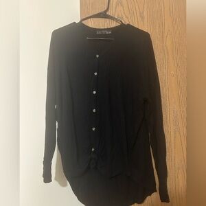 Black long sleeve button up